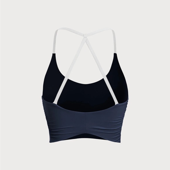 Berlook Activewear Navy Halter Sports Bra - Light Support - Picture 6 of 7